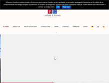 Tablet Screenshot of gerboth-partner.com